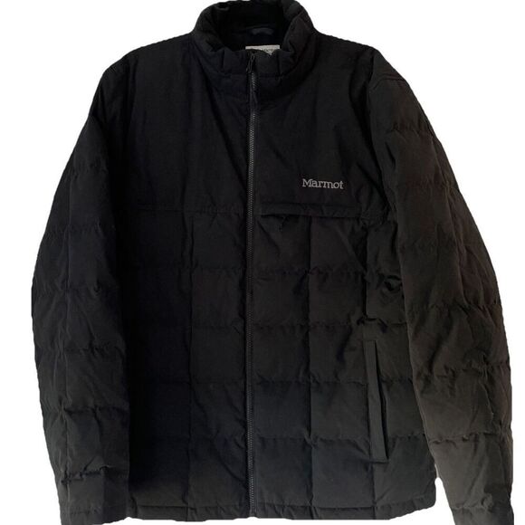 New MARMOT MEN'S BURDELL INSULTED 600 DOWN JACKET WATER RESISTANT BLACK Sz XL - Picture 5 of 7